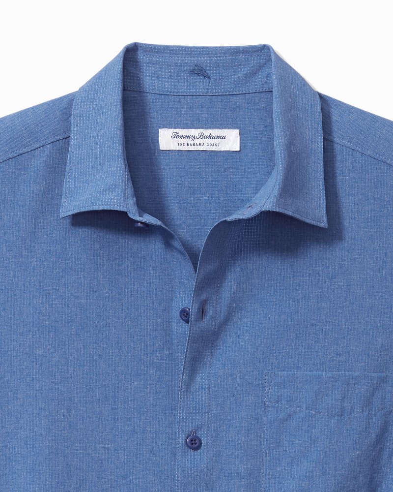 Bahama Coast IslandZone® Heathered Solid Camp Shirt