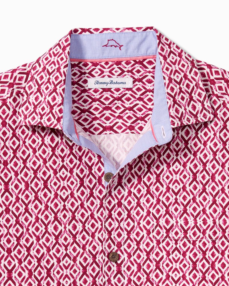 Diamond Tides Silk Camp Shirt