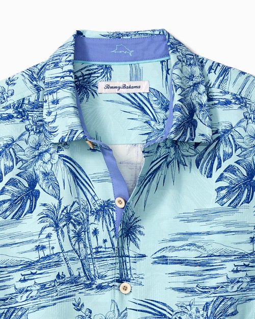 Beach Bluff Silk Camp Shirt