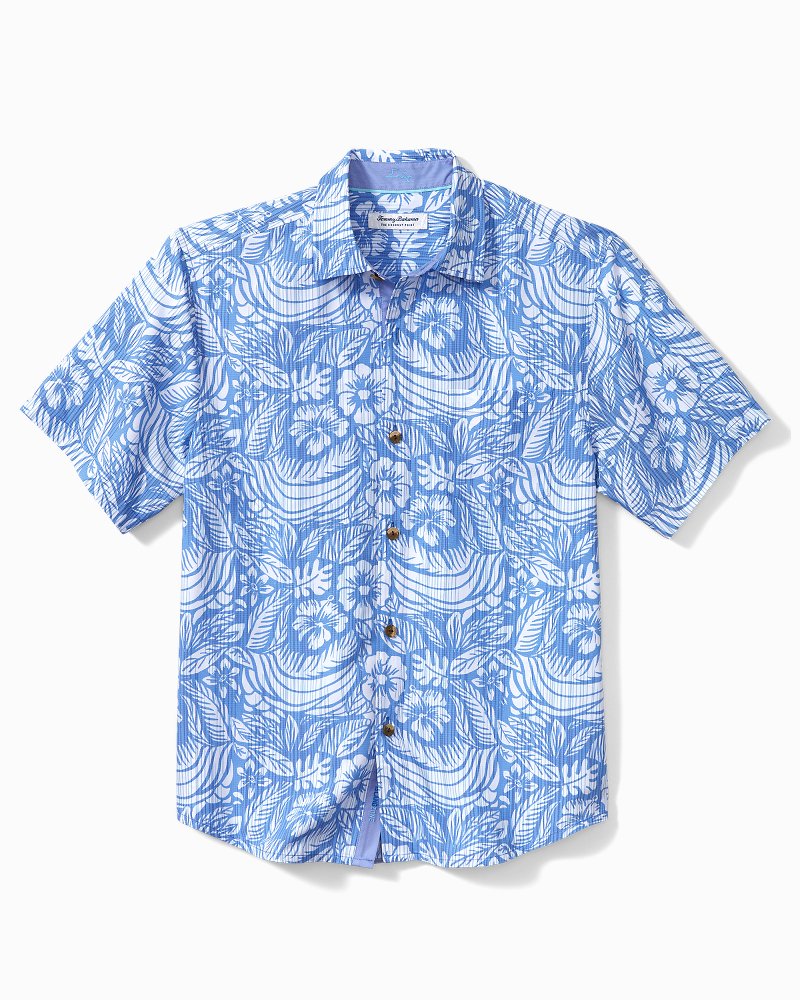 Tommy Bahama Men's Tommy Bahama White Louisville Cardinals Coconut Point  Palm Vista IslandZone Camp Button-Up Shirt