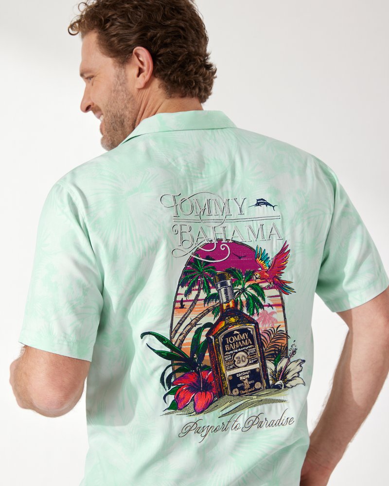 Paradise Sliders Camp Shirt by Tommy Bahama – Padres