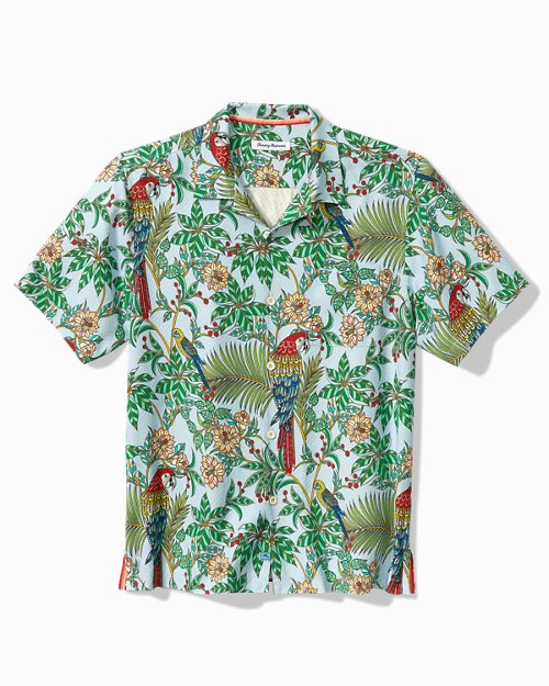 Parrots of Paradise Silk Camp Shirt