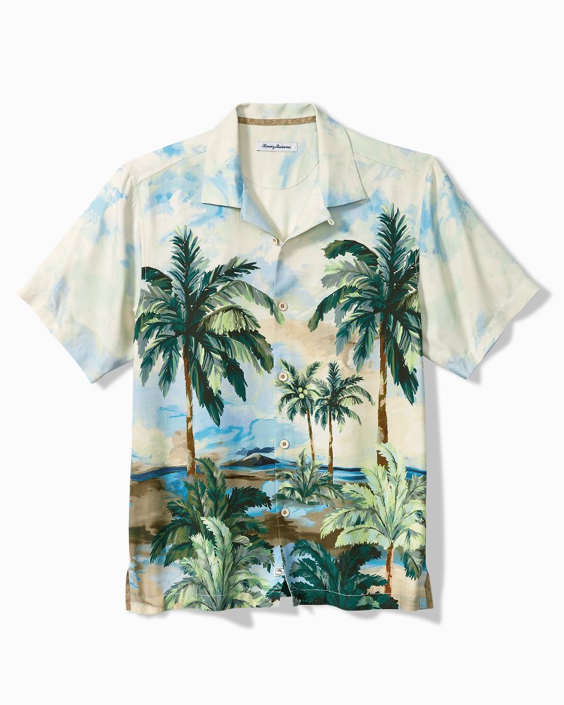 Palm Dreaming Silk Camp Shirt