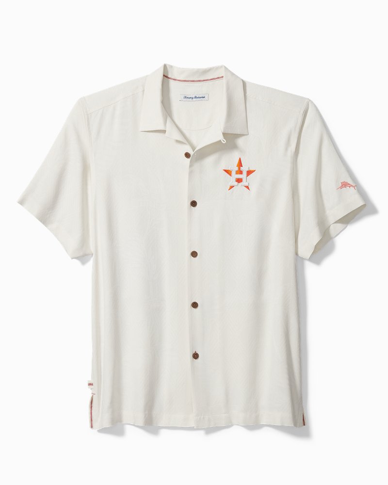 Tommy Bahama White Chicago Cubs Go Big Or Go Home Camp Button-up