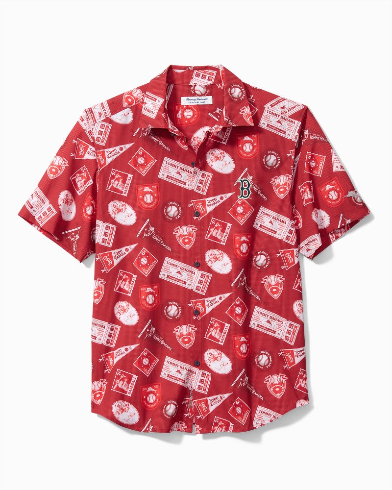 Lids Boston Red Sox Tommy Bahama Go Big or Home Camp Button-Up Shirt -  White