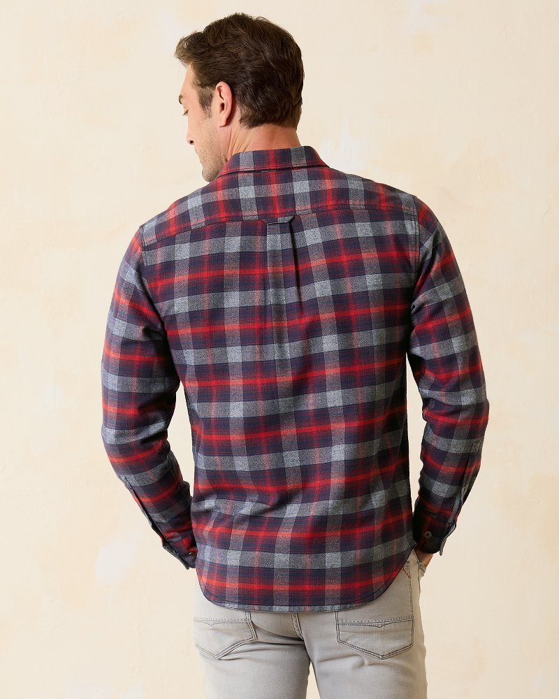 Canyon Beach Cozy Check Stretch Flannel