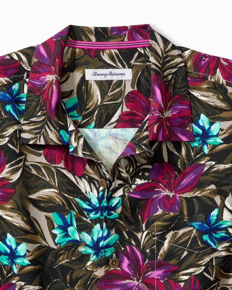 Columbus Blue Jackets Tropical Floral Custom Name Aloha Hawaiian Shirt