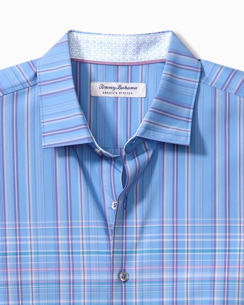 Sarasota Stretch Portobello Plaid IslandZone® Shirt
