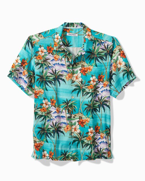 Isla Palmetta IslandZone® Silk-Blend Camp Shirt