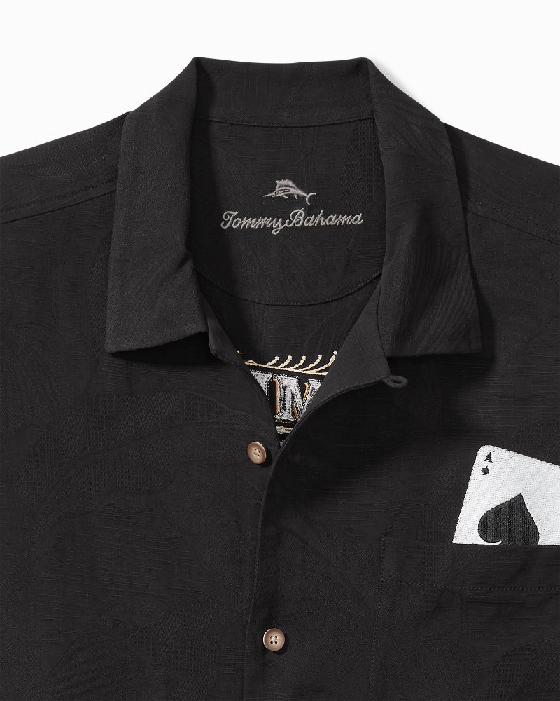 Tommy bahama black clearance silk shirt