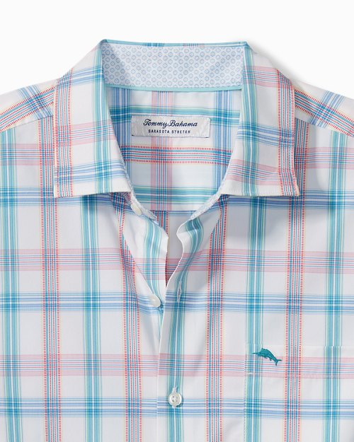 Sarasota Stretch Brillant Check IslandZone® Long-Sleeve Shirt