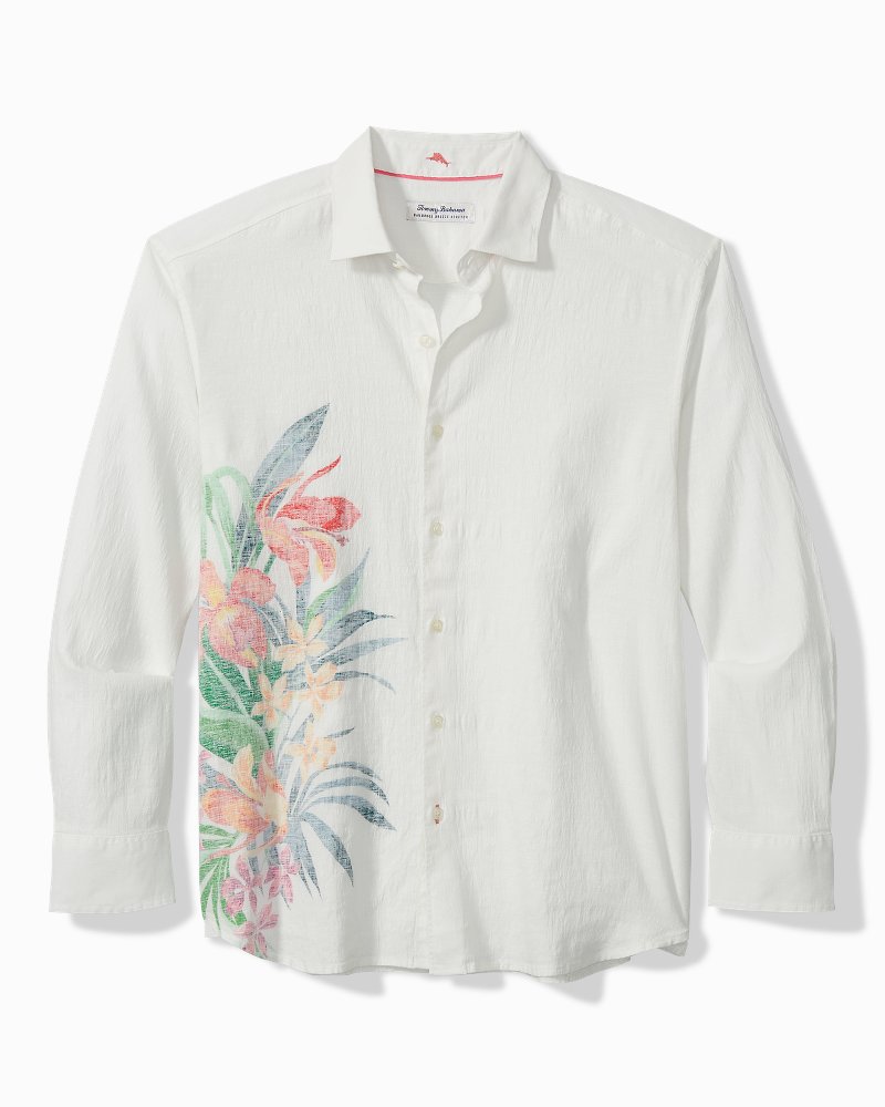 Tommy bahama white linen 2024 shirt