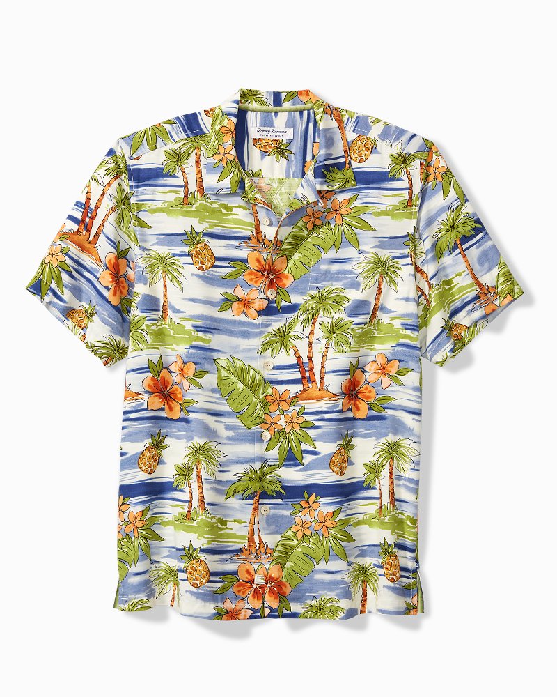 Milwaukee Brewers Tommy Bahama Short Sleeve Aloha Hawaiian Shirt And Shorts  Beach Gift - Banantees