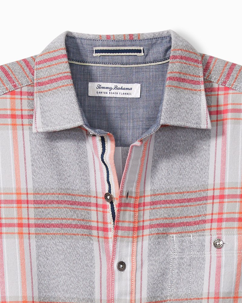 Men's Los Angeles Dodgers Tommy Bahama Gray Hey Batter Button-Up Shirt