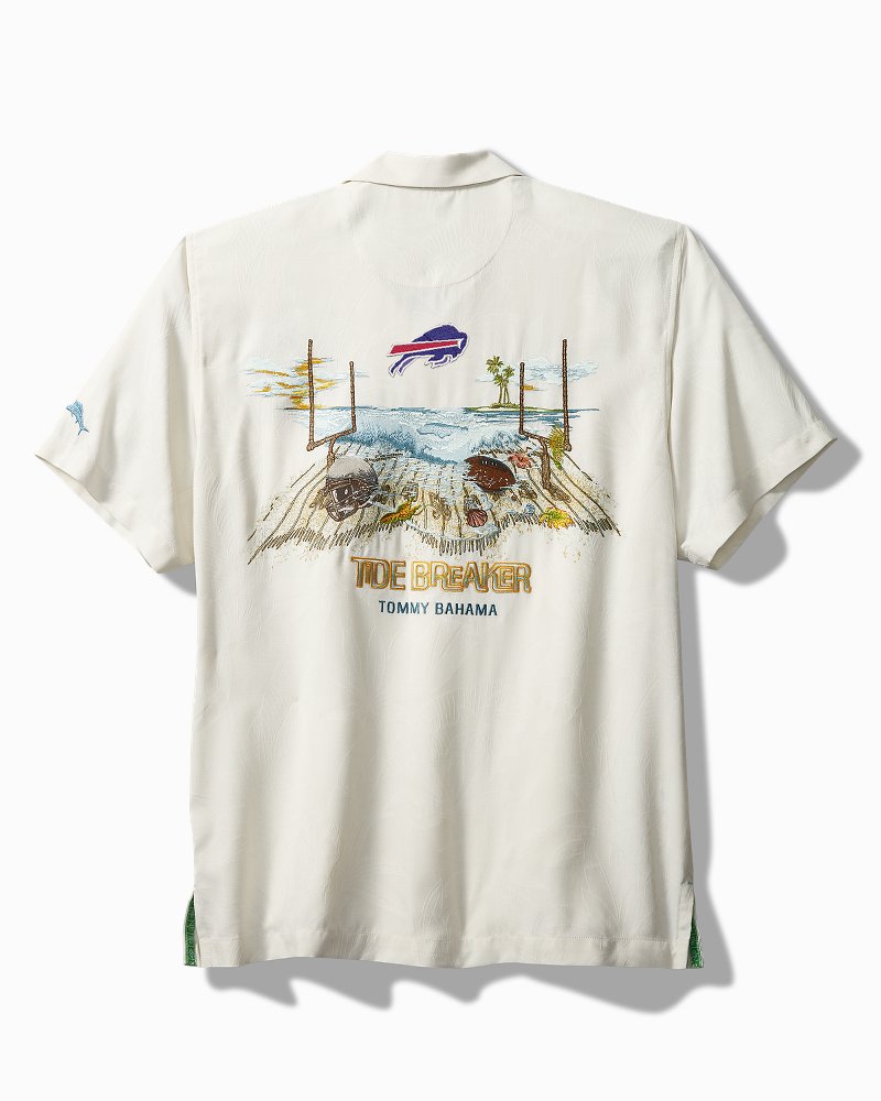 Tommy Bahama Men's NFL Bahama Coast Luminescent Fronds Camp Shirt - New_Orleans_Saints - Size M