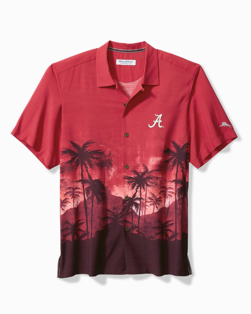 Collegiate Palm Flurry Camp Shirt