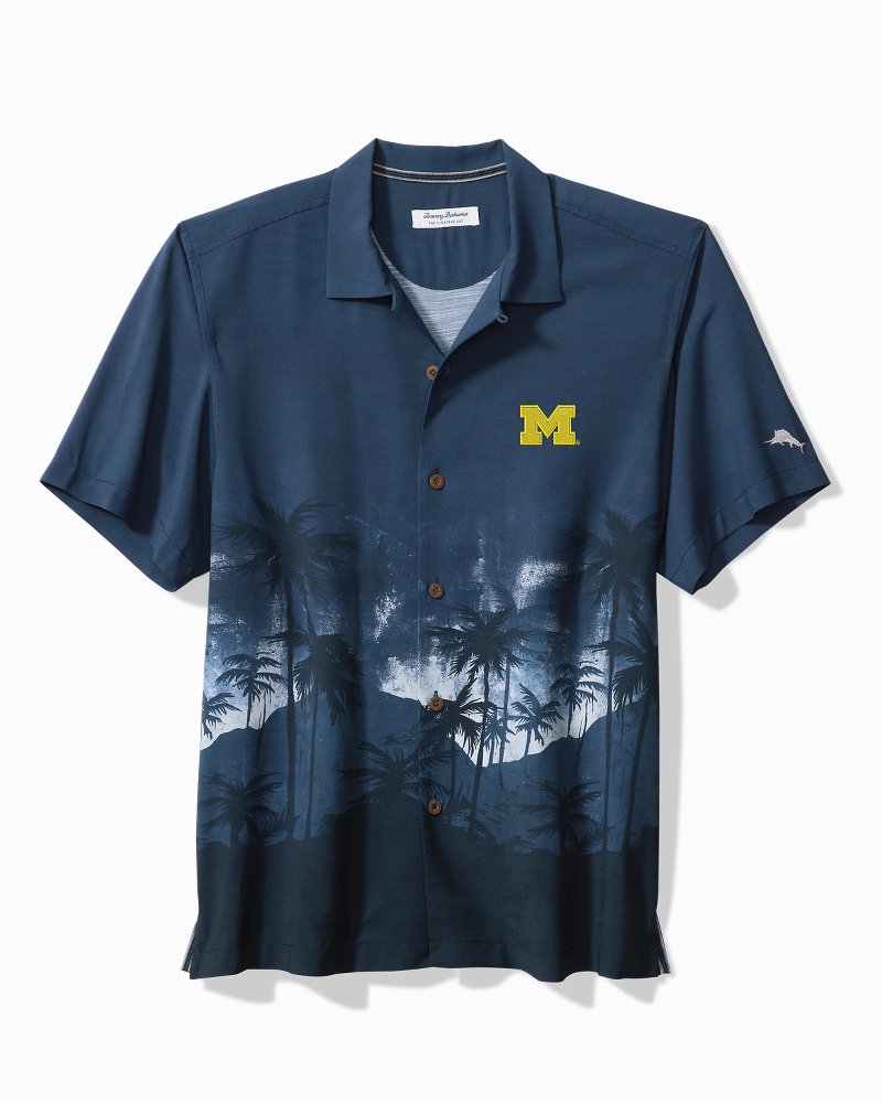 Collegiate Palm Flurry Camp Shirt