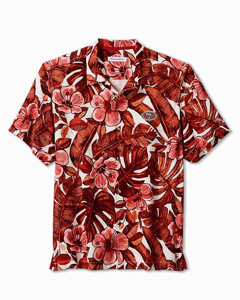 NFL Floral Lush Silk Camp Shirt