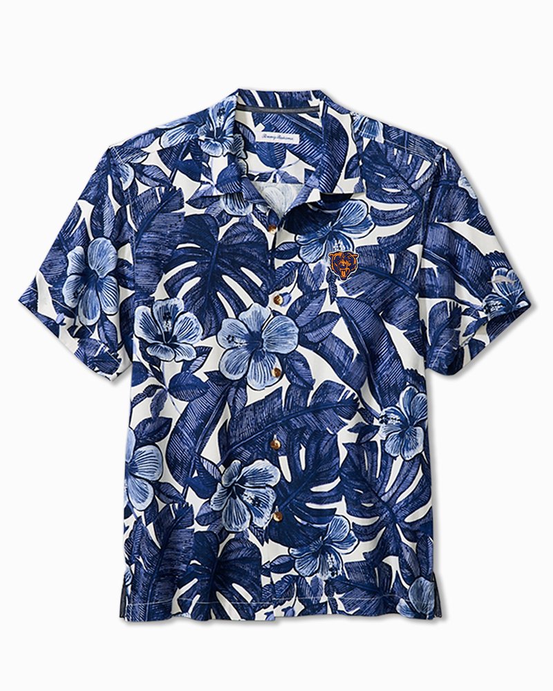 NFL Floral Lush Silk Camp Shirt