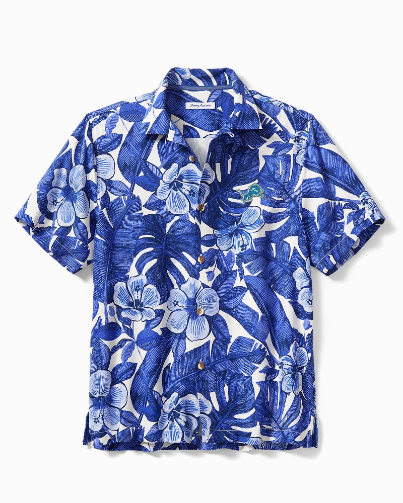 NFL Floral Lush Silk Camp Shirt