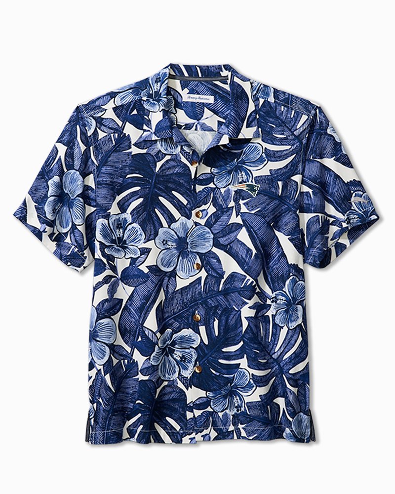 NFL Floral Lush Silk Camp Shirt