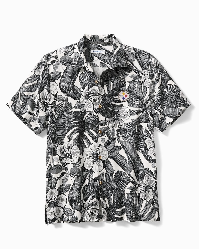 NFL Floral Lush Silk Camp Shirt