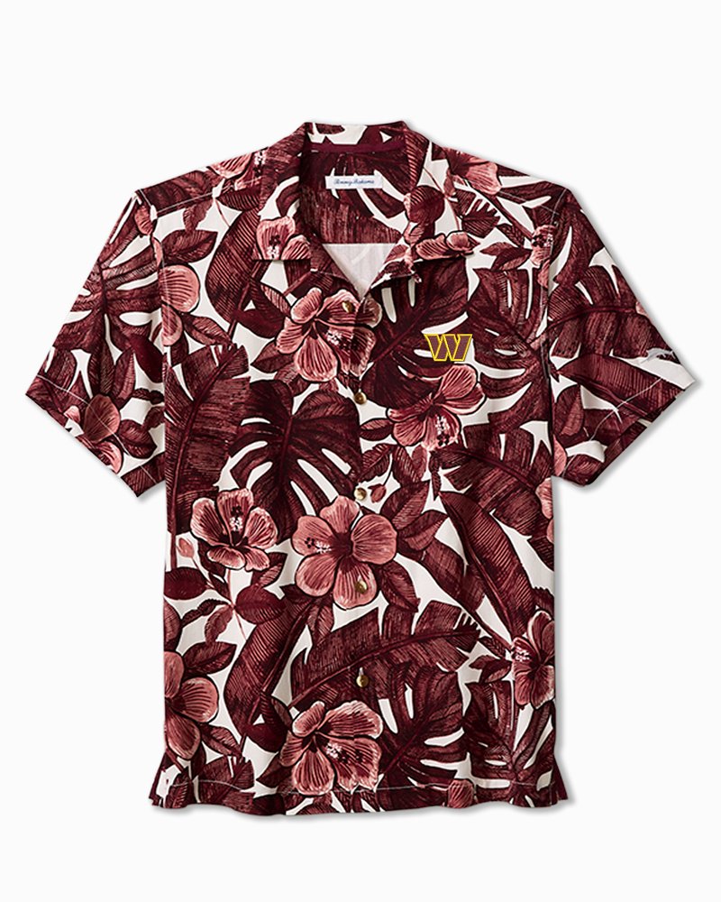 NFL Floral Lush Silk Camp Shirt