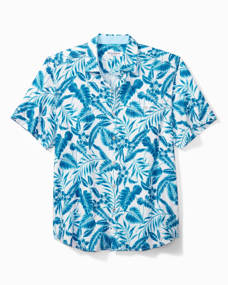 Tommy Bahama Nova Wave Short-Sleeve Woven Shirt, Mens, S, Infinity Pool
