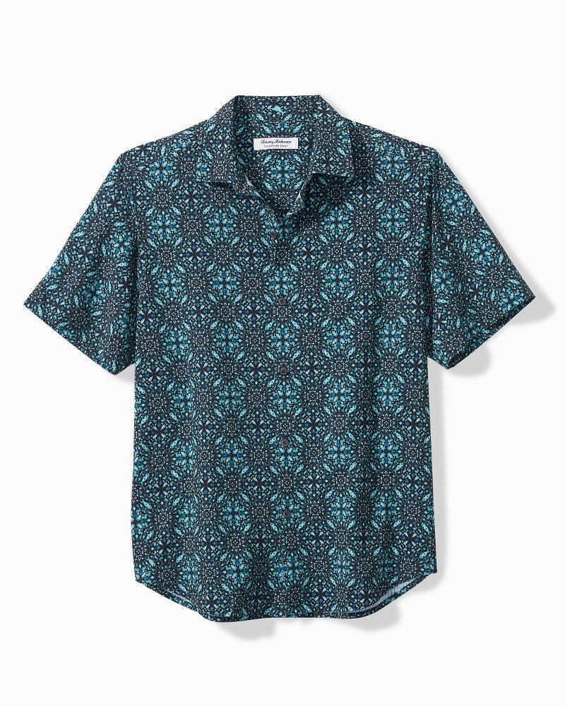 Tommy Bahama Bahama Coast Palm Tiles Short Sleeve Camp Shirt