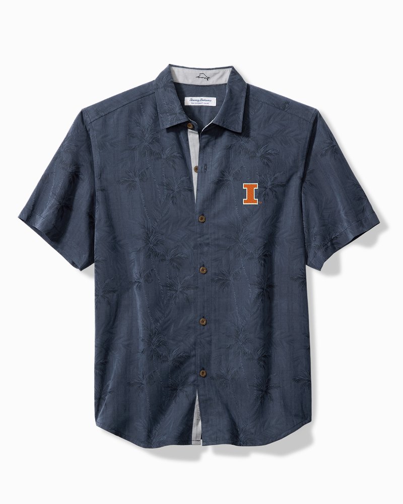 Men's Tommy Bahama Navy Illinois Fighting Illini Miramar Blooms Polo