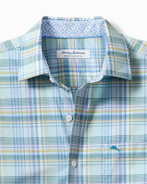 Sarasota Stretch Chablis Check IslandZone® Shirt