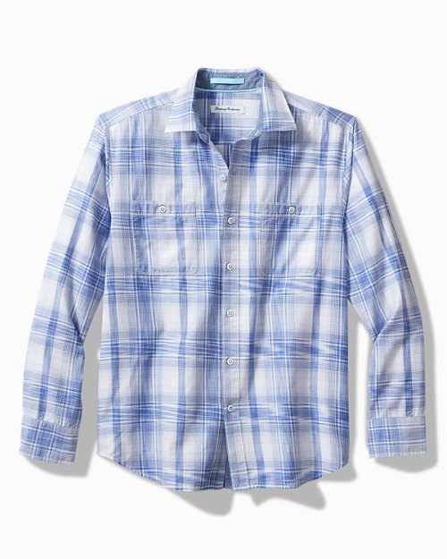 Tortola Blue Sand Check Long-Sleeve Shirt