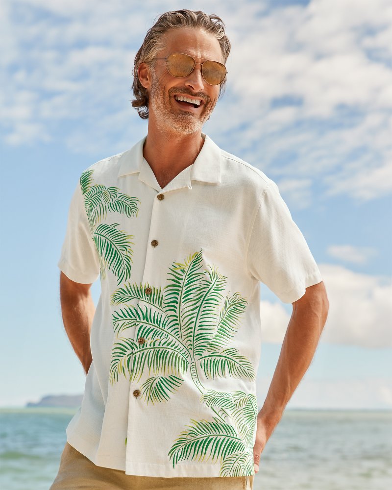 Tommy Bahama Hilo Gardens Silk Camp Shirt