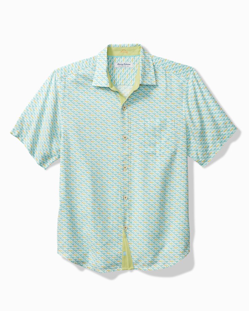 Ralph Lauren Polo 3XB 3XL 100% Linen Blue Hawaiian Shirt Pineapple