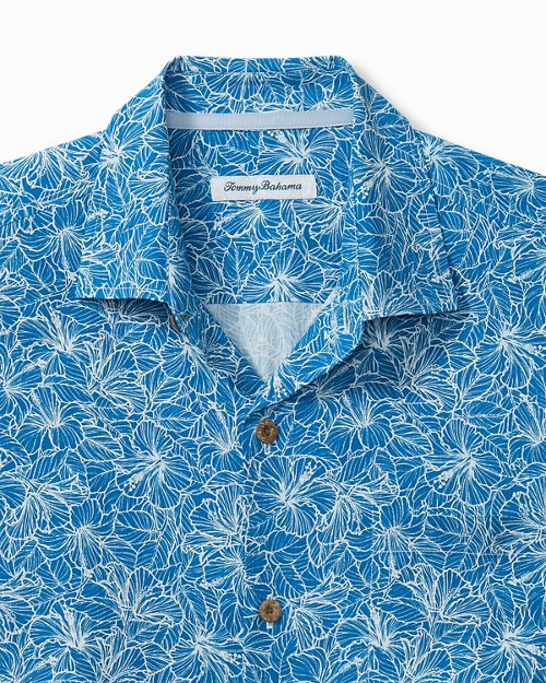 High Tide Hibiscus Silk Camp Shirt