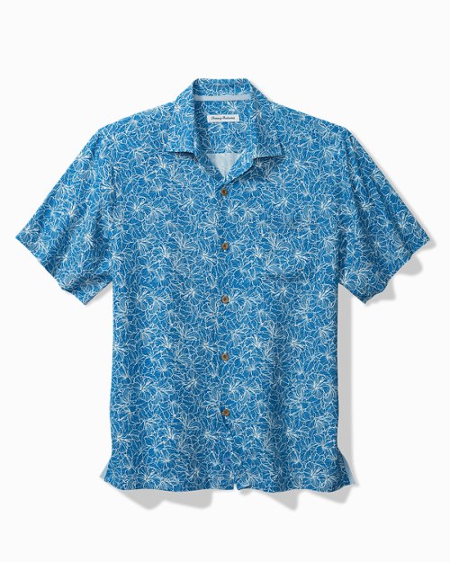 High Tide Hibiscus Silk Camp Shirt