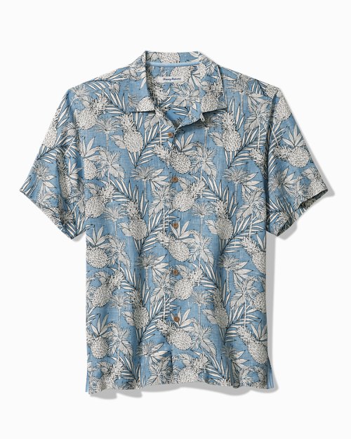 Pineapple Tropics Linen Camp Shirt