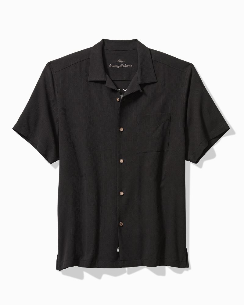 Sand Frondcisco Silk Camp Shirt