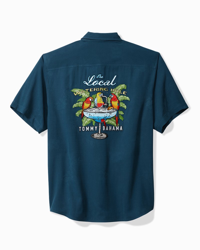 The Local Watering Hole Silk Camp Shirt