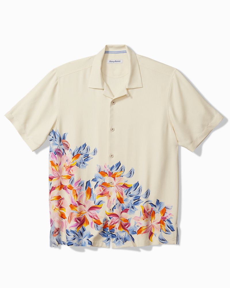 Paradise Petals Silk Camp Shirt