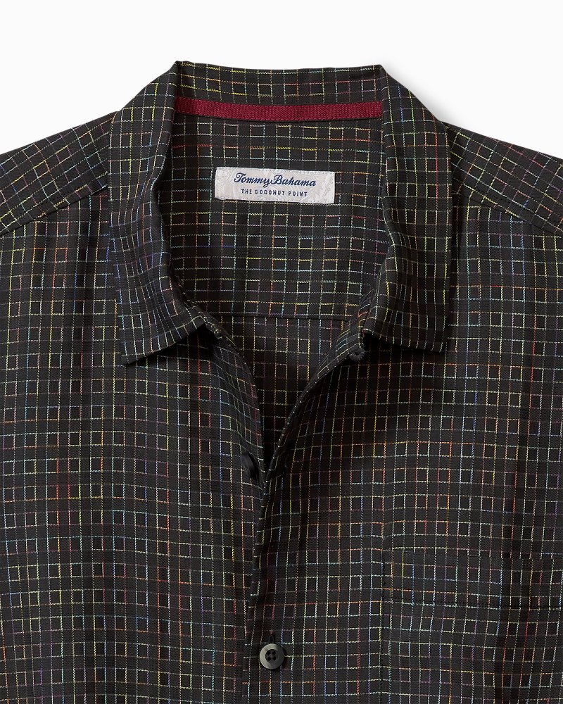 Coconut Point Prismatic Check IslandZone® Camp Shirt