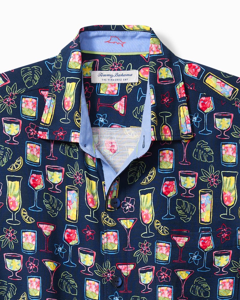 Veracruz Cay Electric Cocktail Short-Sleeve Shirt