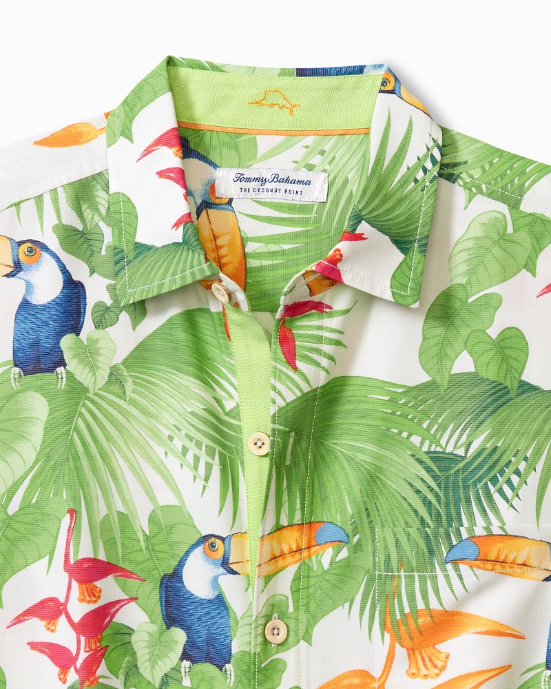 Coconut Point Toucan Chats IslandZone® Camp Shirt