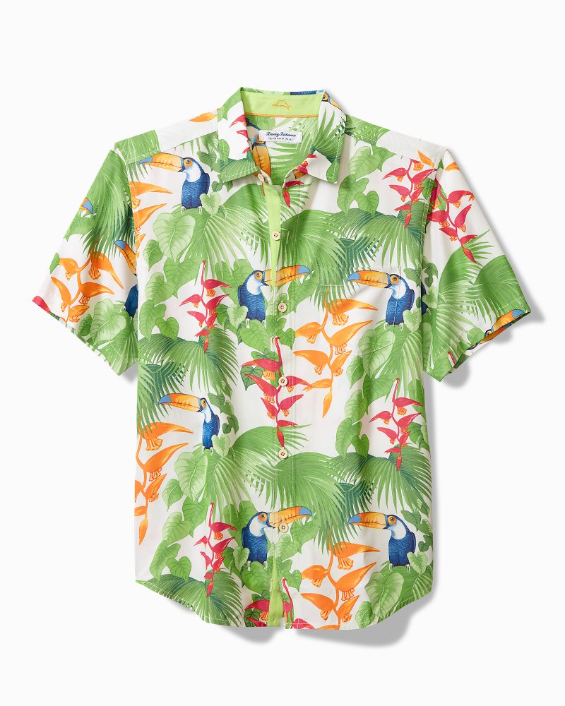 Coconut Point Toucan Chats IslandZone® Camp Shirt