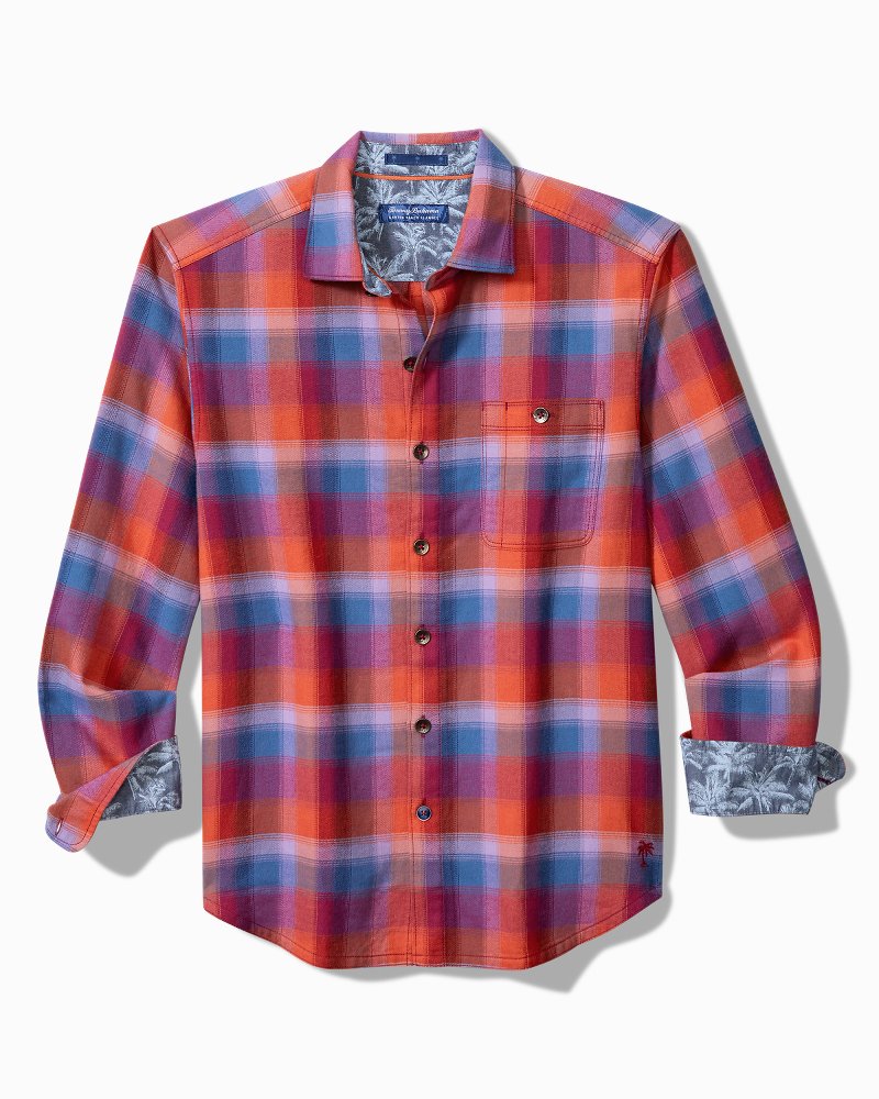 Canyon Beach Fireside Check Stretch Flannel Shirt