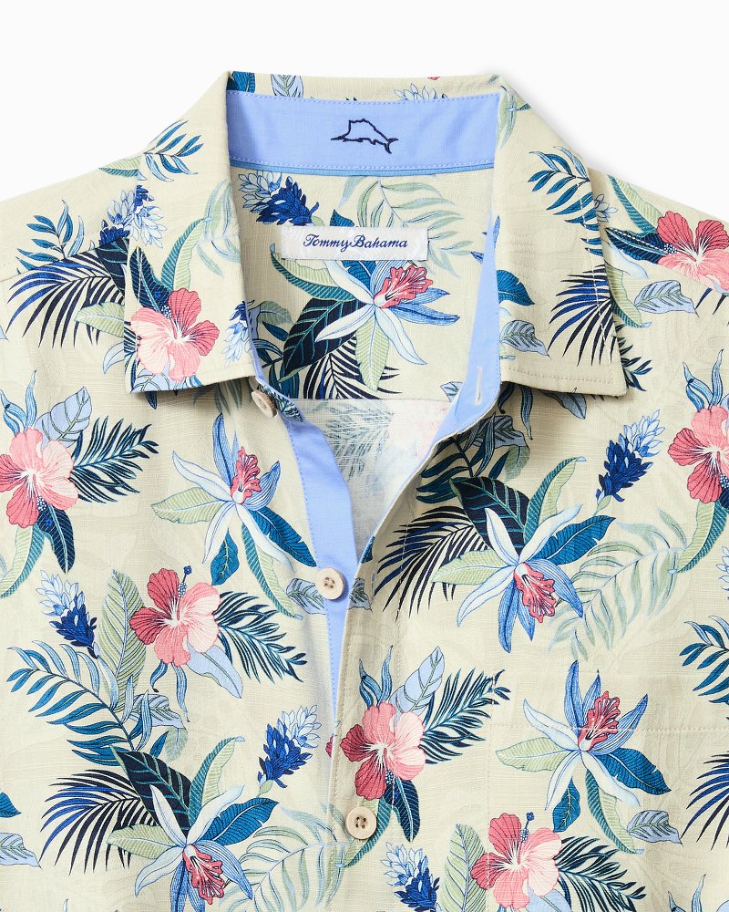 Summer Blooms Silk Camp Shirt