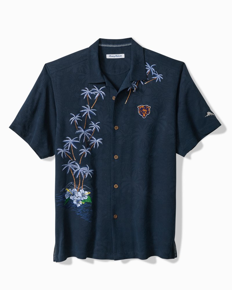 NFL Twist of Palms Silk Camp Shirt