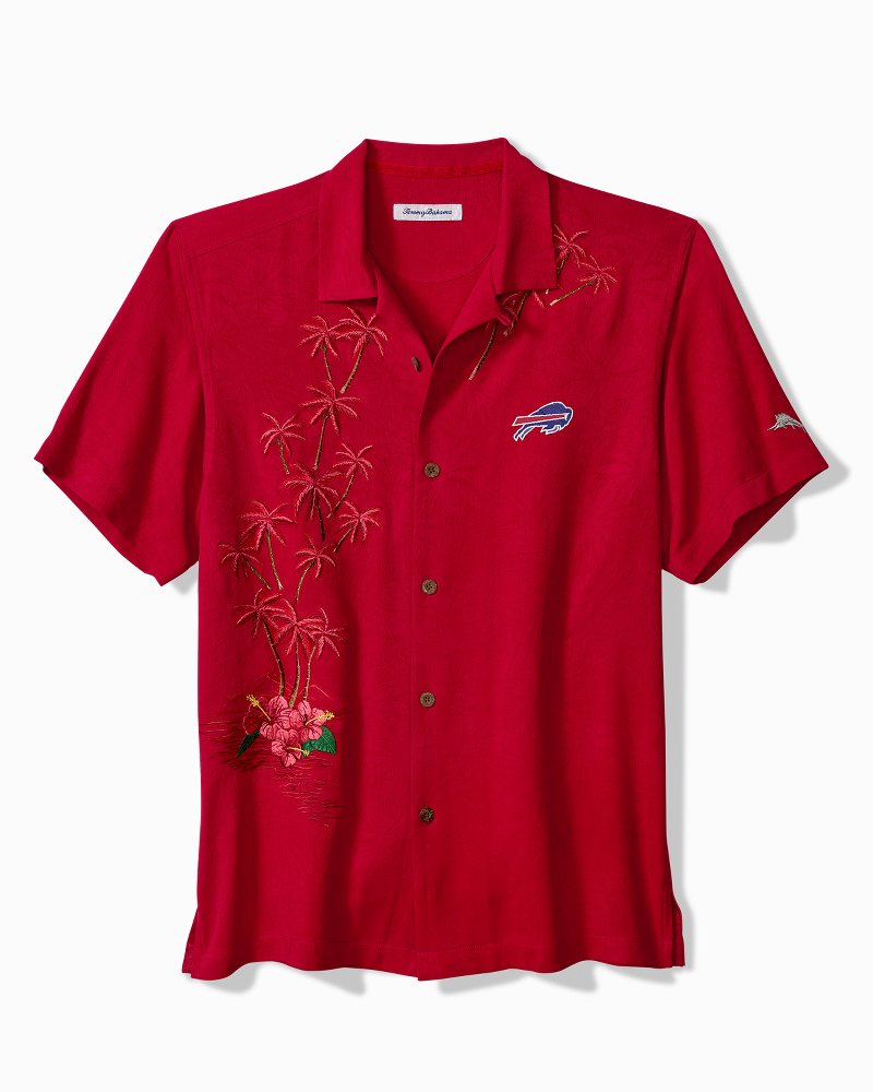 NFL Twist of Palms Silk Camp Shirt