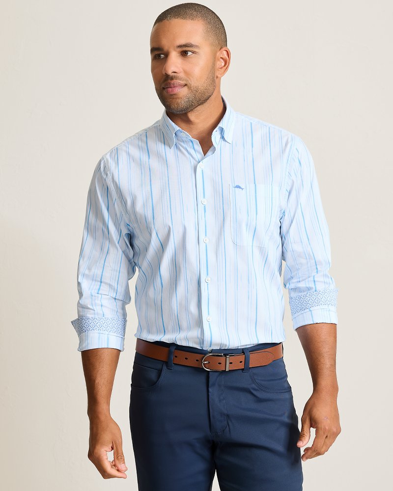 Thumbnail for Sarasota Stretch Trickle Stripe IslandZone® Shirt