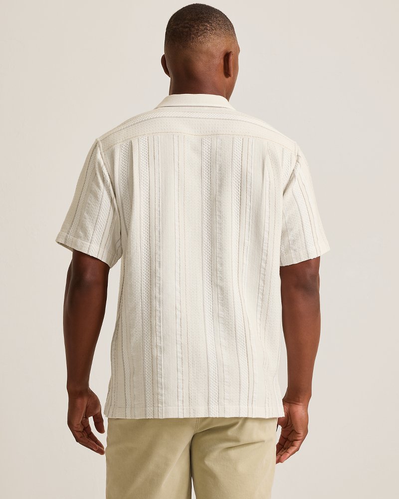 Thumbnail for Milano Stripe Cotton Camp Shirt